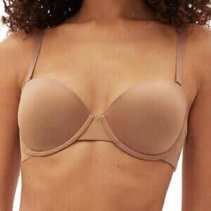 Gap Body Everyday Multiway Convertible Strap Underwire Bra Nude NWT 32D